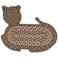 Capitol Earth Fir/Ivory Cat Shaped Braided Rug