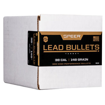 Speer 38 / 357 Mag 148 Grain .358 Lead HBWC Bullet (500)