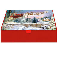 LPG Greetings Here Comes Santa Claus w/Keepsake Box Christmas Cards