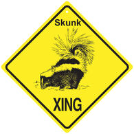 KC Creations Skunk XING Sign