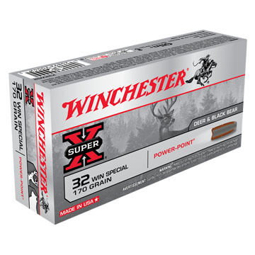 Winchester Super-X 32 Winchester Special 170 Grain Power-Point Rifle Ammo (20)