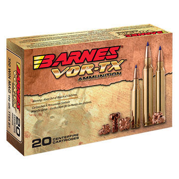Barnes VOR-TX 300 WSM 165 Grain Tipped TSX BT Rifle Ammo (20)