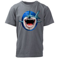 Wes and Willy Boys' Shark Bite Short-Sleeve Shirt