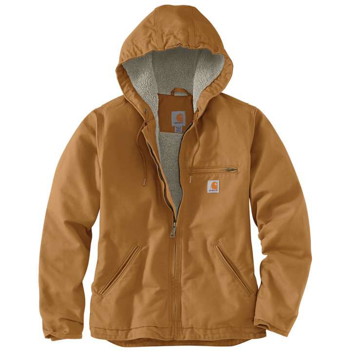 Carhartt Women's Loose Fit Washed Duck Sherpa-Lined Jacket | Kittery ...