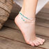 Scout Curated Wears Womens Ombre Stone Wrap - Sky/Silver Bracelet/Anklet