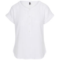 North River Women's Double Weave Cotton Gauze Henley Short-Sleeve Shirt