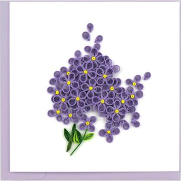 Quilling Card Lilac Greeting Card