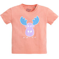 Lakeshirts Toddler Girl's Blue 84 Purpose Moose Short-Sleeve T-Shirt