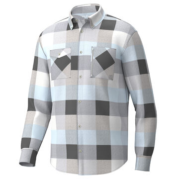 Huk Mens Soft Stretch Flannel Long-Sleeve Shirt