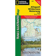 National Geographic Allagsh Wilderness Waterway South Map