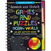 Scratch & Sketch Games and Puzzles: Ocean World Trace-Along Art Activity Book