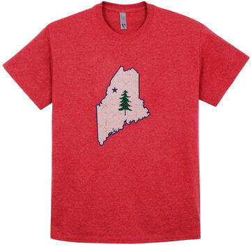 Artforms Mens Old Maine Flag Short-Sleeve T-Shirt