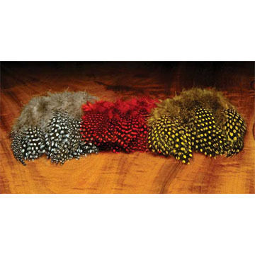 Hareline Strung Guinea Feathers Fly Tying Material