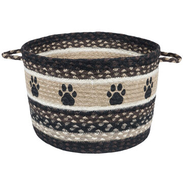 Capitol Earth Paw Prints Braided Utility Basket