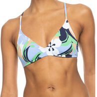 Roxy Women's Printed Beach Classics Strappy Bra Bikini Top