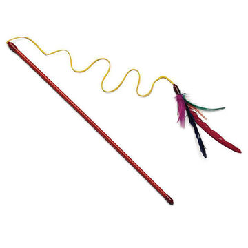 Spot Feather Dangler w/ Wand Cat Toy