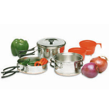 Texsport Two-Person Stainless Steel Cook Set