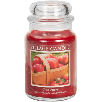 Village Candle Large Glass Jar Candle - Crisp Apple