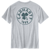 Carhartt Men's Relaxed Fit Heavyweight Shamrock Graphic Pocket Short-Sleeve T-Shirt