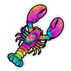 Sticker Cabana Tie-Dye Lobster Mini Sticker