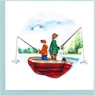 Quilling Card Fishing Father's Day Card