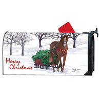 MailWraps Horse Drawn Sled Magnetic Mailbox Cover