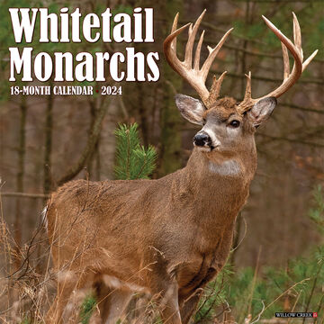 Willow Creek Press Whitetail Monarch Deer 2024 Wall Calendar