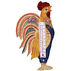 Bobbo Country Rooster Window Thermometer