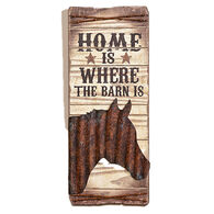 Giftcraft Home Is Where The Barn Is Horse Wall Plaque