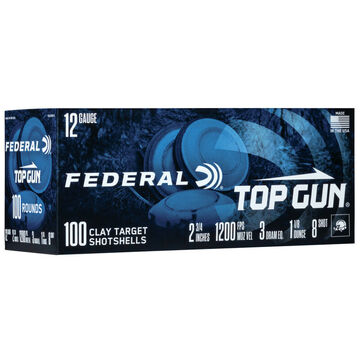 Federal Top Gun 12 GA 2-3/4 1-1/8 oz. #8 Shotshell Ammo (100)