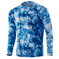 Huk Men's Mossy Oak Fracture Vented Pursuit Long-Sleeve Shirt