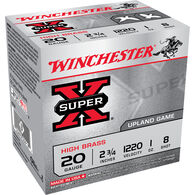 Winchester Super-X High Brass 20 GA 2-3/4" 1 oz. #8 Shotshell Ammo (25)