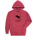 Original Design Mens Kittery Trading Post Black Moose Hooded Sweatshirt