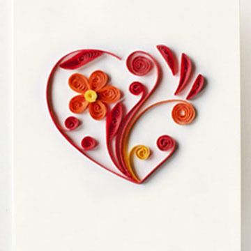 Quilling Card Heart Gift Enclosure Mini Card