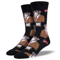 Socksmith Design Men's Monkey Business Crew Sock