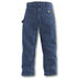 Carhartt Mens Big & Tall Double-Front Washed Denim Logger Pant