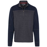 North River Men's 1/4-Zip Two-Tone Fleece Pullover Long-Sleeve Shirt