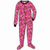 Lazy One Toddler Girls Dont Moose With Me Footeez Pajamas