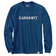 Carhartt Men's Loose Fit Heavyweight Logo Graphic Long-Sleeve Shirt