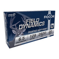 Fiocchi Field Dynamics 6.5 Creedmoor 129 Grain PSP Rifle Ammo (20)
