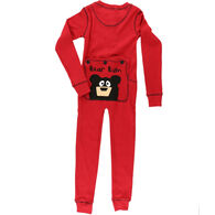 Lazy One Toddler Bear Bum Flap Jack Union Suit