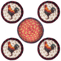 Capitol Earth Rustic Rooster Coaster Set