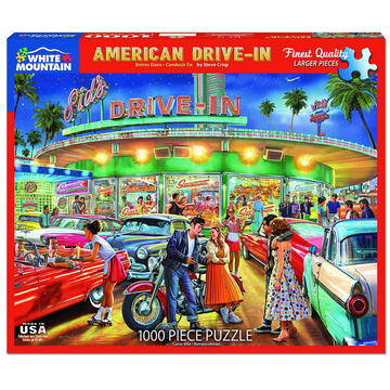 White Mountain Jigsaw Puzzle - American Drive-In