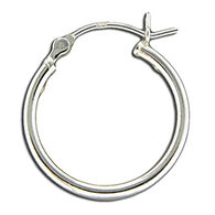 Mark Steel Jewelry Women's 20mm Sterling Silver Hinged Hoop Earring