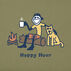 Life is Good Mens Happy Hour Vintage Crusher Short-Sleeve T-Shirt
