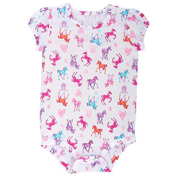 Carhartt Infant/Toddler Girls Watercolor Horse Printed Bodyshirt