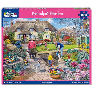 White Mountain Jigsaw Puzzle - Grandpas Garden