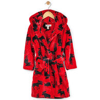 Hatley Youth Moose on Red Robe