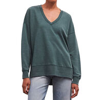 Z Supply Women's Modern V-Neck Weekender Pullover Sweatshirt