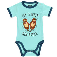 Lazy One Infant Otterly Adorable Creeper Short-Sleeve Onesie